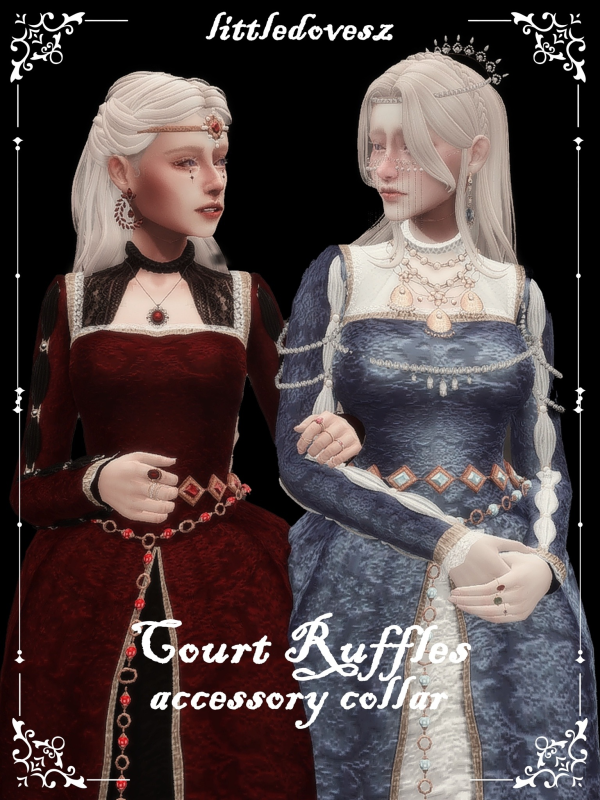 Mix Court Ruffles by simsfinds - The Sims 4 Custom Content