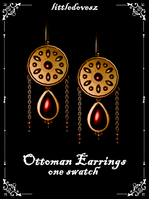Alpha Ottoman Earrings by simsfinds - The Sims 4 Custom Content