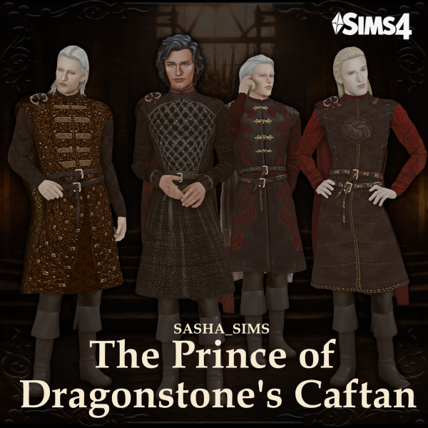 Mix The Prince of Dragonstone's Caftan by simsfinds - The Sims 4 Custom Content