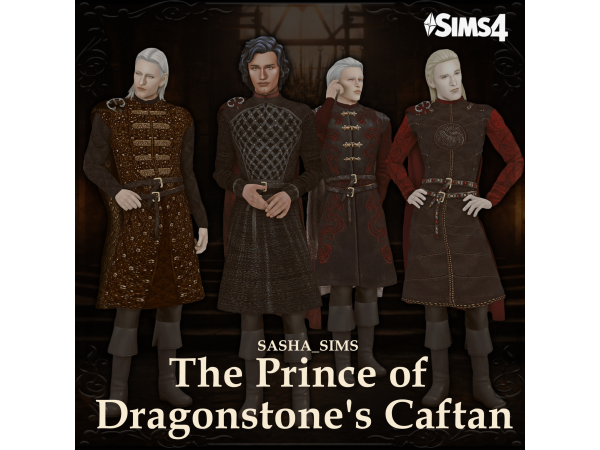 Mix The Prince of Dragonstone's Caftan by lazycat93 - The Sims 4 Custom Content