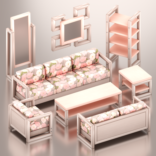 Mix 4w25 Perfect Perimeter Furniture Set Patterns by 4w25 - The Sims 4 Custom Content