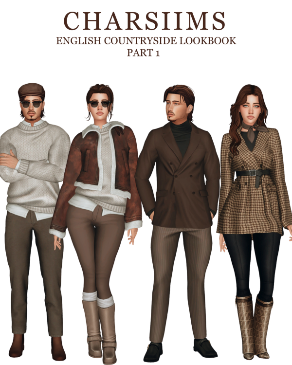 Maxis Match English Countryside Lookbook Part 1 by simsfinds - The Sims 4 Custom Content