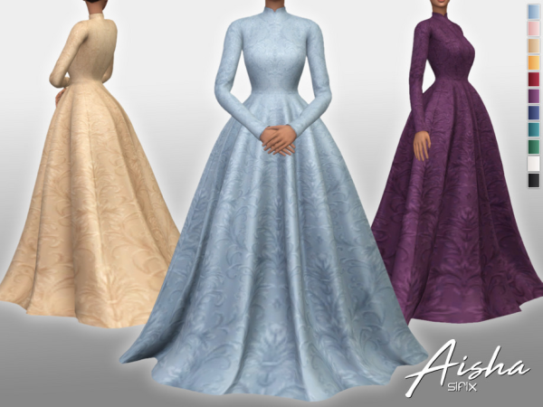 Mix Aisha Dress by Sifix2 - The Sims 4 Custom Content