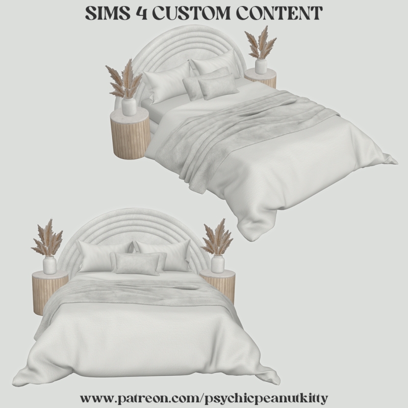 Mix Bedroom by psychicpeanutkitty - The Sims 4 Custom Content