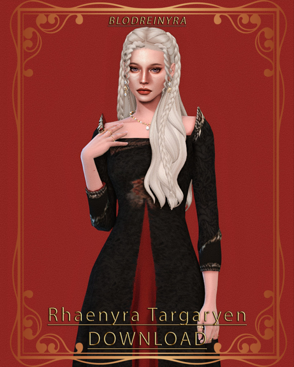 Mix Rhaenyra Targaryen by simsfinds - The Sims 4 Custom Content