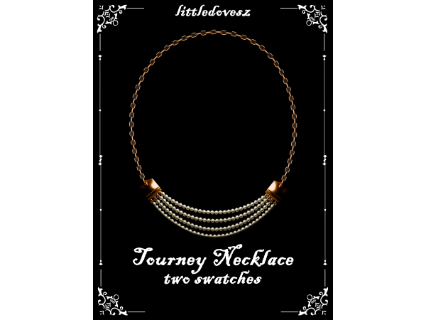 Alpha Tourney Necklace by littledovesz - The Sims 4 Custom Content