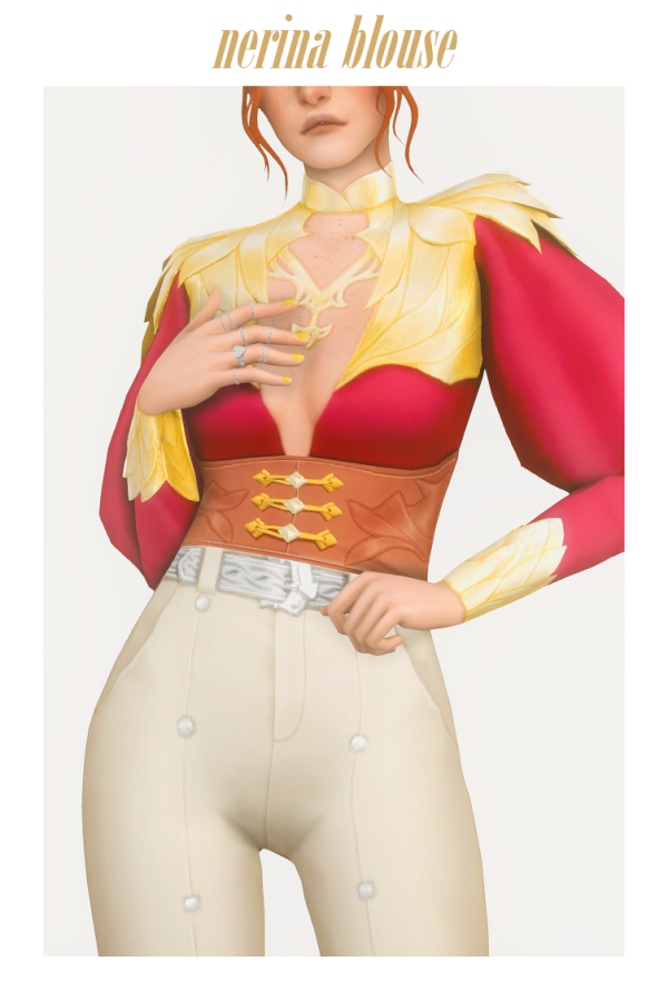 Maxis Match elegance top by simsfinds - The Sims 4 Custom Content