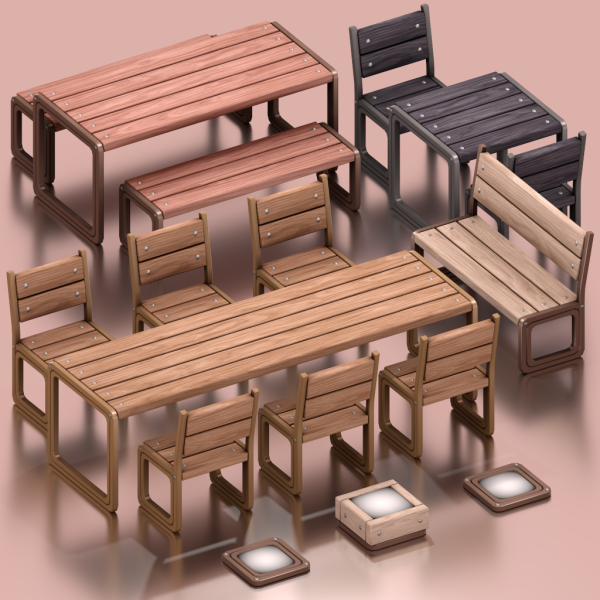 Mix 4w25 Simple Classics Furniture Set by 4w25 - The Sims 4 Custom Content