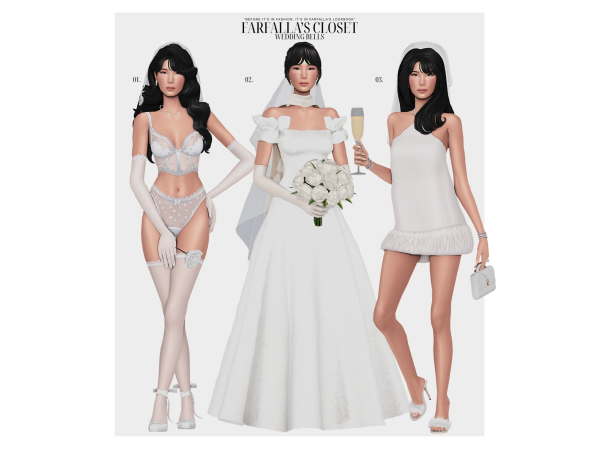 Mix WEDDING BELLS by farfallasims - The Sims 4 Custom Content