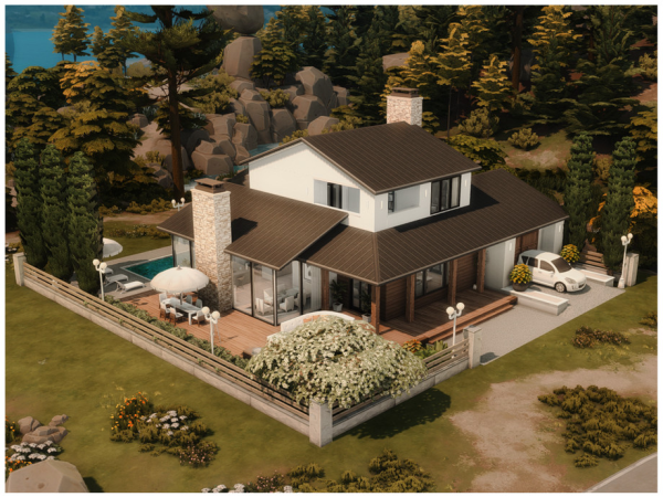 Maxis Match MM Modern Villa 18 by Merin_Martini - The Sims 4 Custom Content