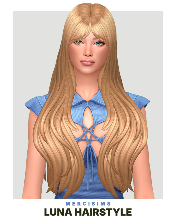 Maxis Match Luna Hairstyle by simsfinds - The Sims 4 Custom Content