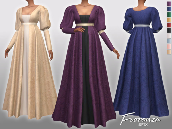 Mix Fiorenza Dress by thesimsresource - The Sims 4 Custom Content
