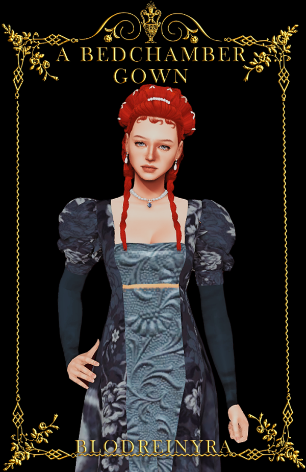 Mix A Bedchamber Gown by simsfinds - The Sims 4 Custom Content
