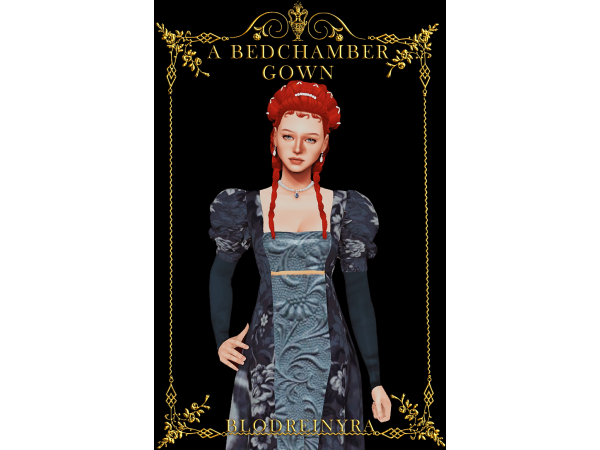 Mix A Bedchamber Gown by blodreinyra - The Sims 4 Custom Content