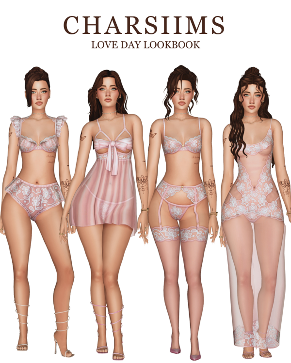 Maxis Match Valentines Day Lookbook by simsfinds - The Sims 4 Custom Content