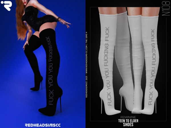 Alpha AF SHOES N108 - The Sims 4 Custom Content