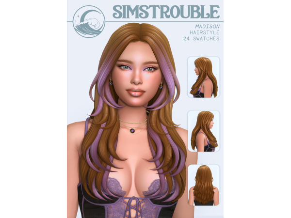 Maxis Match Madison Hairstyle Set by simstrouble - The Sims 4 Custom Content
