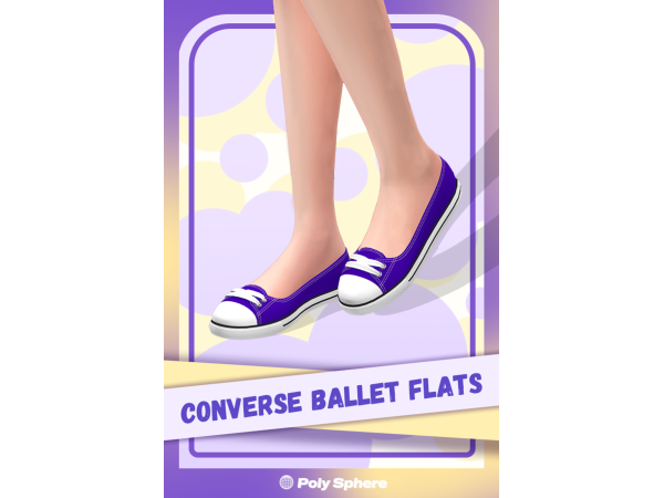 Mix Converse Ballet Flats - The Sims 4 Custom Content
