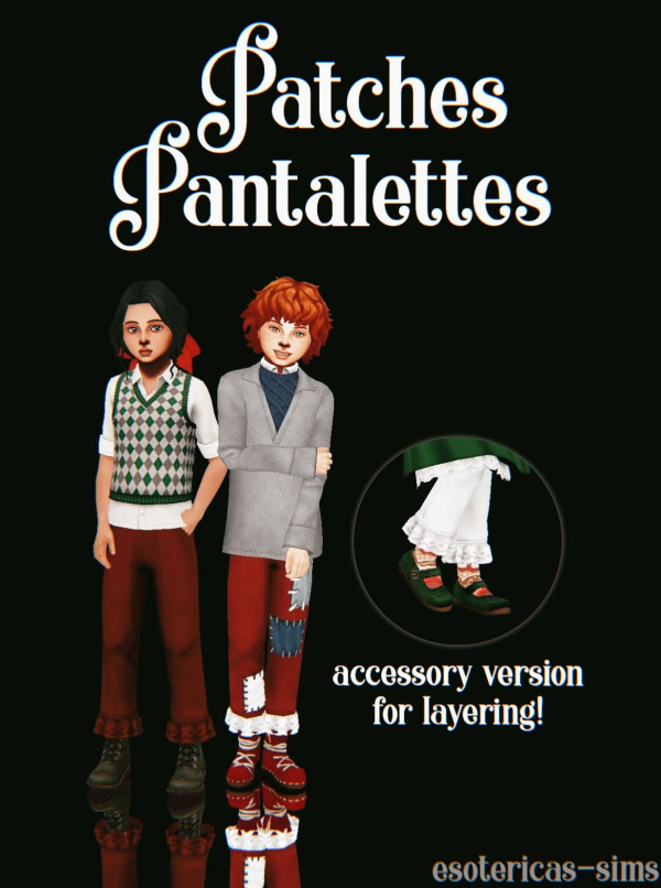 Maxis Match Patches Pantalettes Accessory ver by simsfinds - The Sims 4 Custom Content