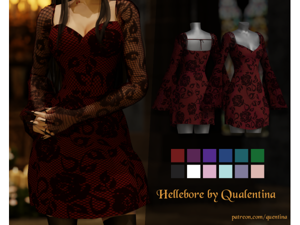 Alpha Hellebore by quentina - The Sims 4 Custom Content