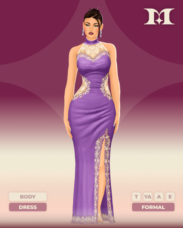 Maxis Match Sovereign Gown by simsfinds - The Sims 4 Custom Content