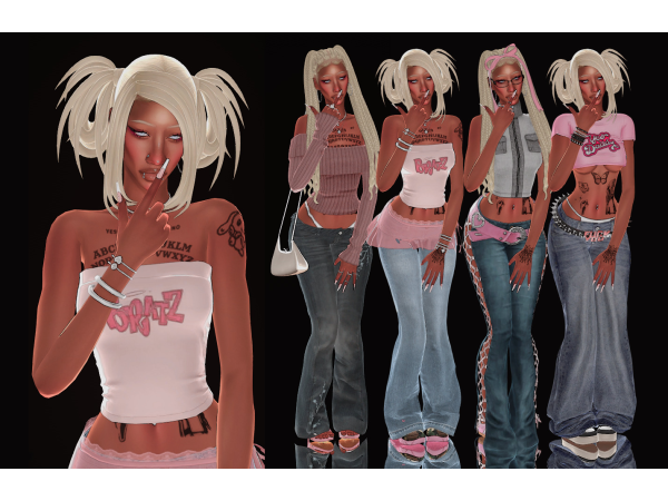 Alpha Pinkalicious Lookbook feat Monike Radke by regulusims - The Sims 4 Custom Content