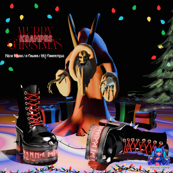 Alpha Krampus Boots Male by simsfinds - The Sims 4 Custom Content