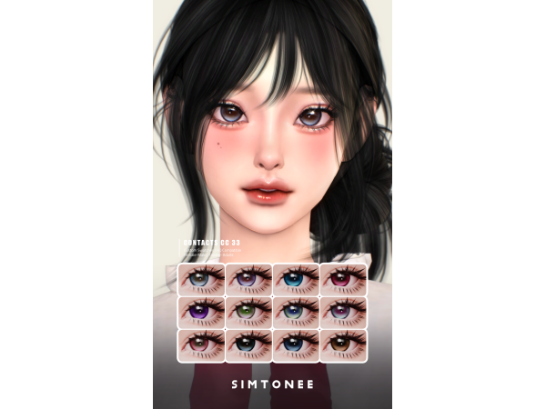 Mix Simtonee Eye Contacts 33 - The Sims 4 Custom Content