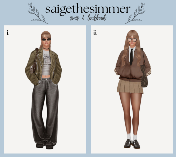 Mix Streetwear Lookbook by simsfinds - The Sims 4 custom content