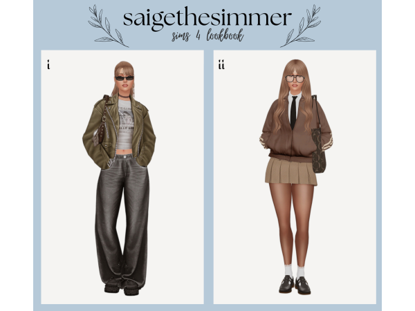 Mix Streetwear Lookbook by saigethesimmer - The Sims 4 custom content