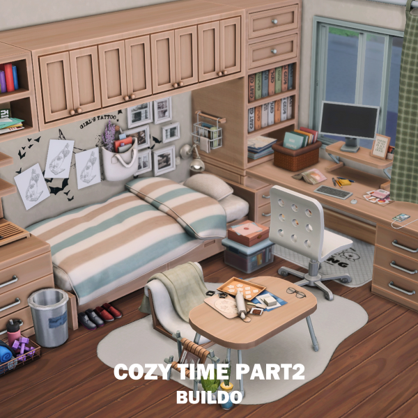 Maxis Match Cozy Time P2 _ 16items by simsfinds - The Sims 4 Custom Content