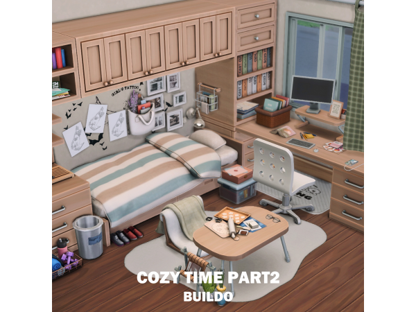 Maxis Match Cozy Time P2 _ 16items by Buildo - The Sims 4 Custom Content