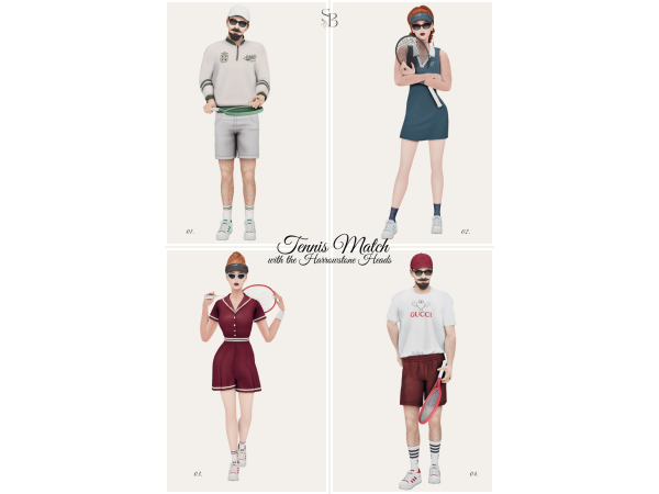 Mix 𝑻𝒆𝒏𝒏𝒊𝒔 𝑴𝒂𝒕𝒄𝒉 𝒘𝒊𝒕𝒉 𝒕𝒉𝒆 𝑯𝒂𝒓𝒓𝒐𝒘𝒔𝒕𝒐𝒏𝒆 𝑯𝒆𝒂𝒅𝒔 by simmerblaze - The Sims 4 Custom Content