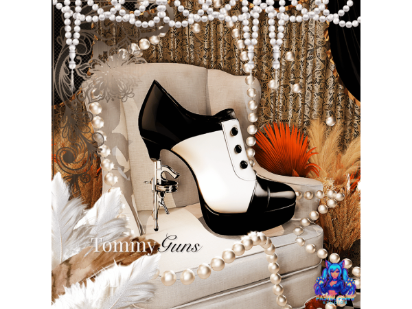 Alpha Tommy Guns by PastelPaws - The Sims 4 Custom Content