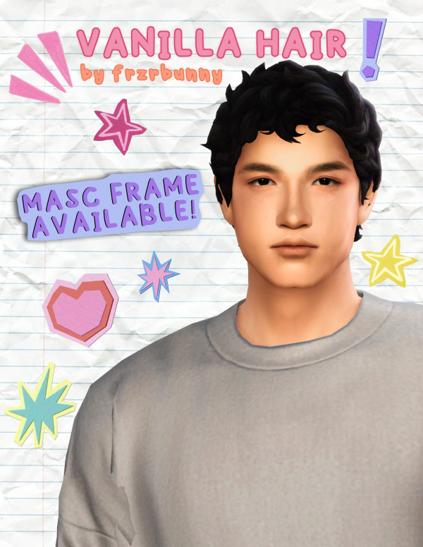 Maxis Match FRZRBUNNY VANILLA HAIR by simsfinds - The Sims 4 Custom Content