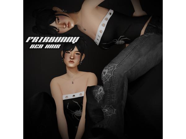 Maxis Match Bea Hair by frzrbunny - The Sims 4 Custom Content