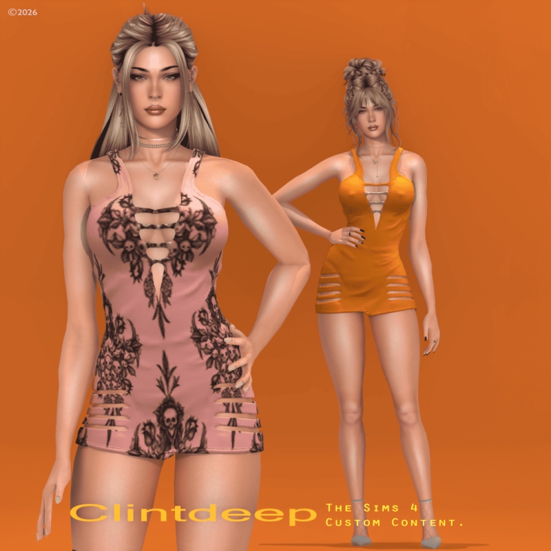 Alpha Clintdeep Evelyn Outfit by clintdeep - The Sims 4 Custom Content