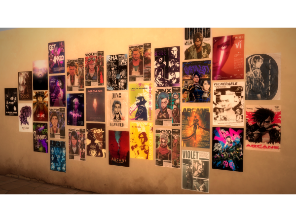 Mix Arcane Poster by _Ari_923 - The Sims 4 Custom Content