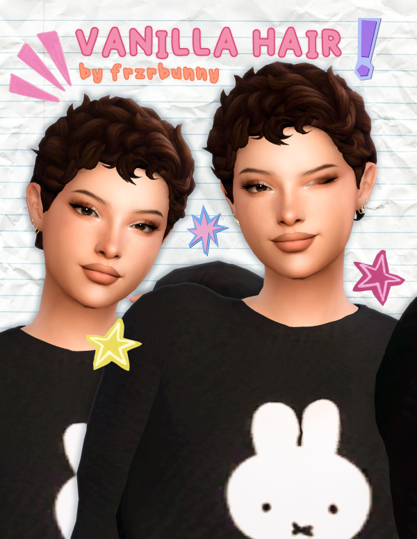 Maxis Match FRZRBUNNY VANILLA HAIR by simsfinds - The Sims 4 Custom Content