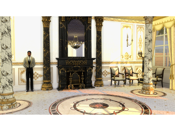 Alpha ROYAL FIREPLACE AND DECOR by modcollective - The Sims 4 Custom Content