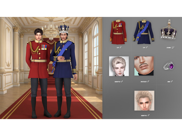 Alpha KING'S SET PART 2 - The Sims 4 Custom Content