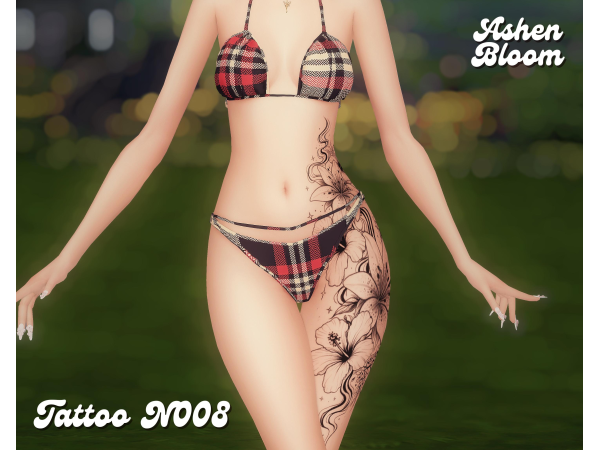 Mix Tattoo N008 AshenBloom by AshenBloom - The Sims 4 Custom Content