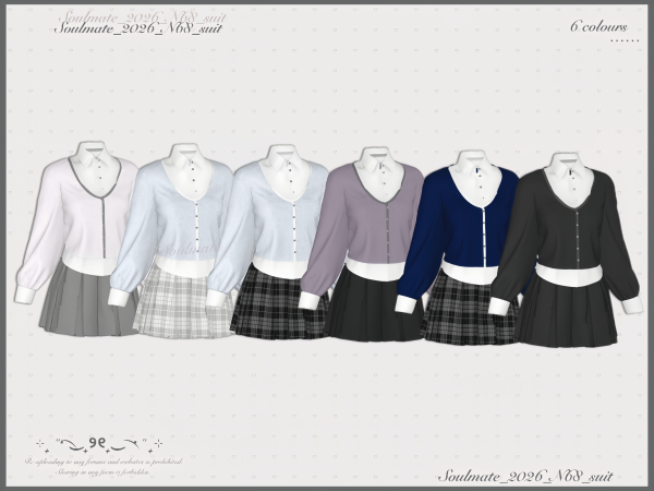 Mix Soulmate_N68_suit - The Sims 4 Custom Content