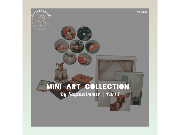 Mix Mini Art Collection by SAY24 - The Sims 4 Custom Content