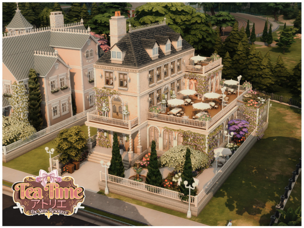 Maxis Match MM Tea And Cake Shop by Merin_Martini - The Sims 4 Custom Content