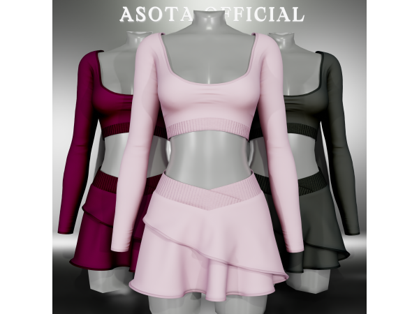 Alpha [ASOTA OFFICIAL] Sadie Outfit - The Sims 4 Custom Content