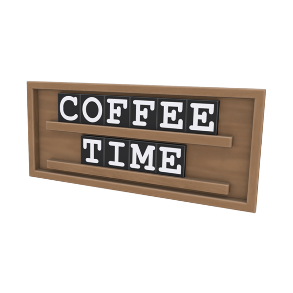 Maxis Match Comiko Coffee Corner Sign by comiko - The Sims 4 Custom Content