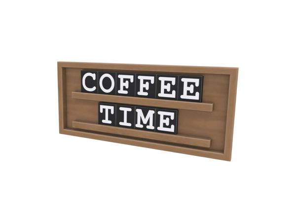 Maxis Match Comiko Coffee Corner Sign - The Sims 4 Custom Content