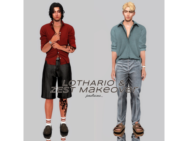 Mix Townie makeover Lothario Zest by jaealisims - The Sims 4 Custom Content