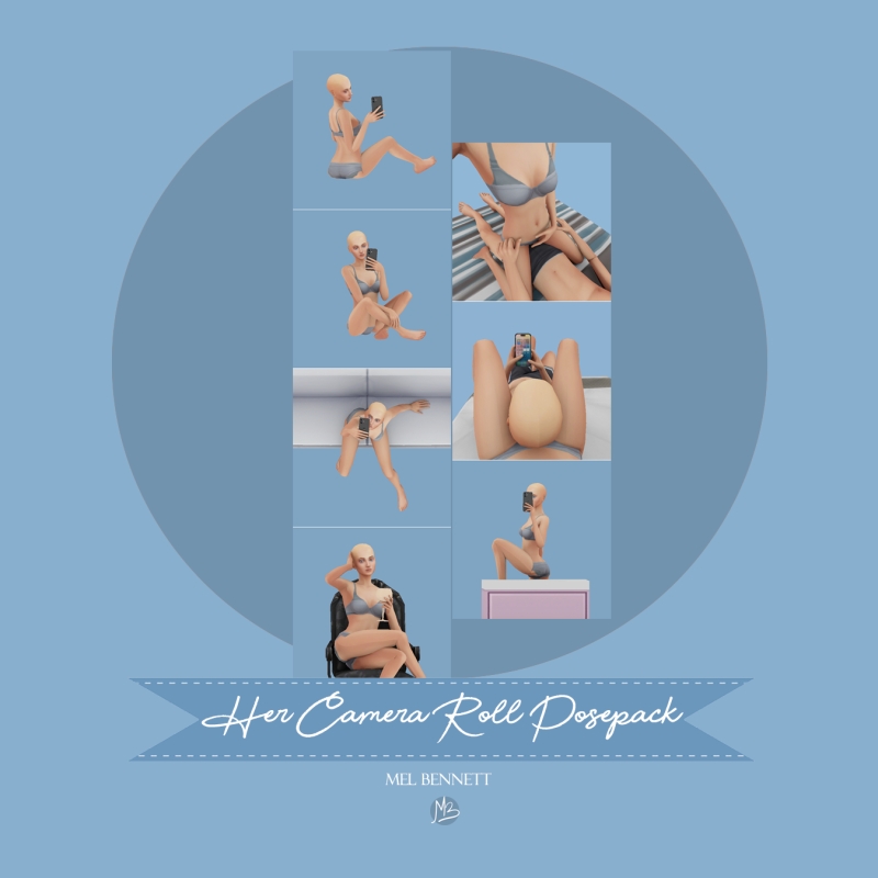 Mix Her Camera Roll Posepack by melbennett - The Sims 4 Custom Content